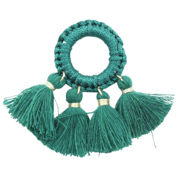 Tassel / Ring - 5 x 3cm - Green