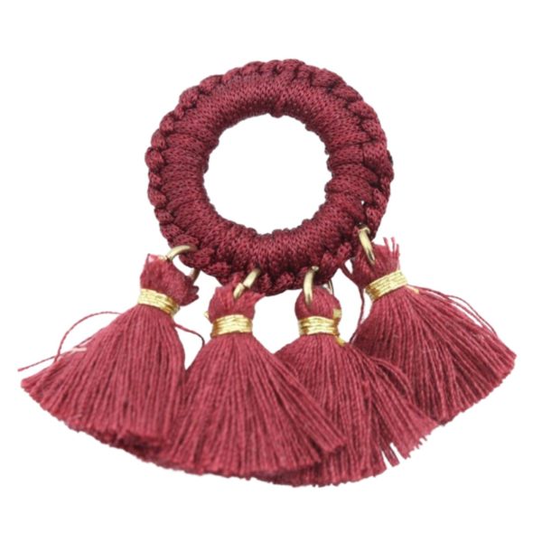 Tassel / Ring - 5 x 3cm - Maroon