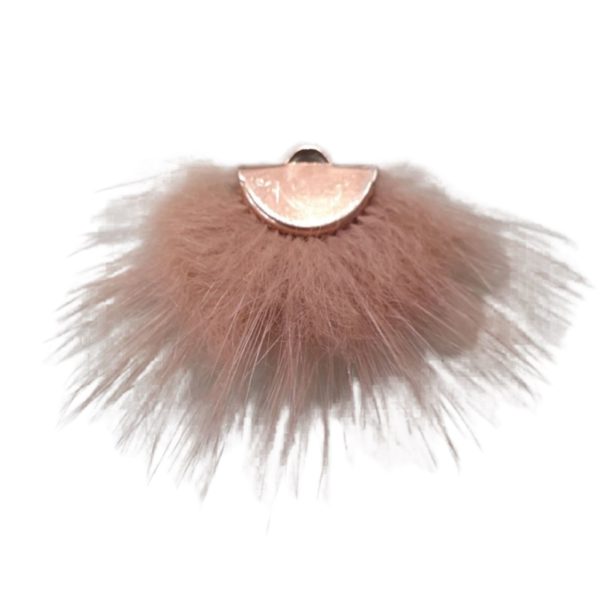 Fan - Marabou - 40 x 20mm - Beige