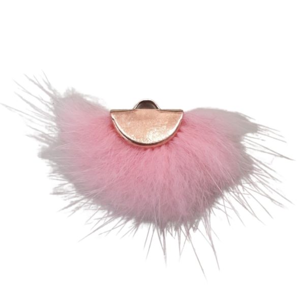 Fan - Marabou - 40 x 20mm - Pink