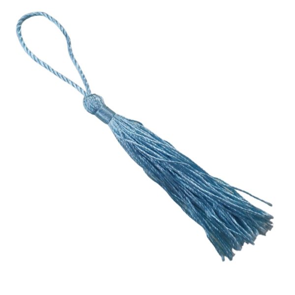 Tassel / Loop - 8cm - Aqua