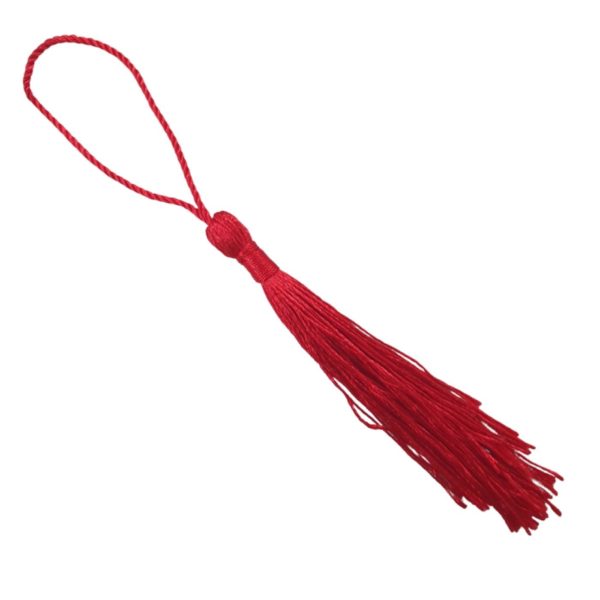 Tassel / Loop - 8cm - Red