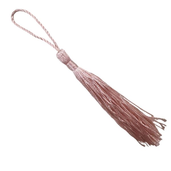 Tassel / Loop - 8cm - Vintage Rose