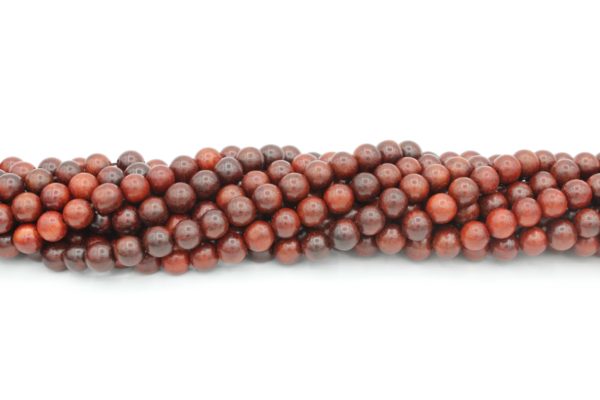 Wood Bead - 6mm Round - F - 38cm Strand