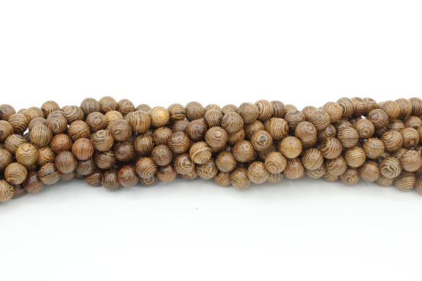 Wood Bead - 6mm Round - G - 38cm Strand