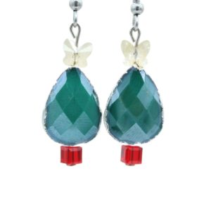 Christmas Earrings - Tree - 30mm