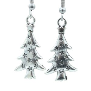 Christmas Earrings - Tree - 26mm