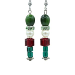 Christmas Earrings - Crystal Nutcracker - XMAS - 38mm