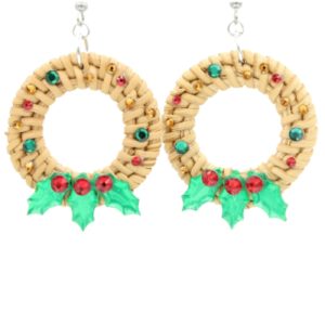 Christmas Wreath Earrings