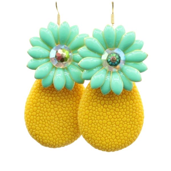 Christmas Earrings - Pineapple - 55mm