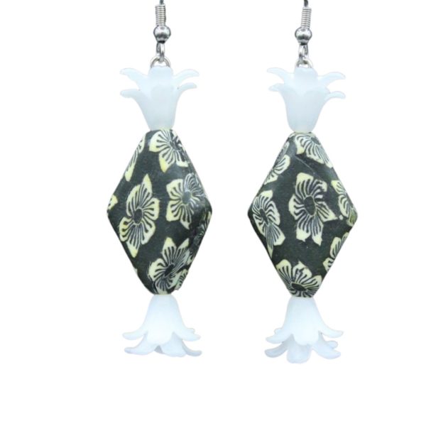 Christmas Earrings - Candy Liquorice - 48mm