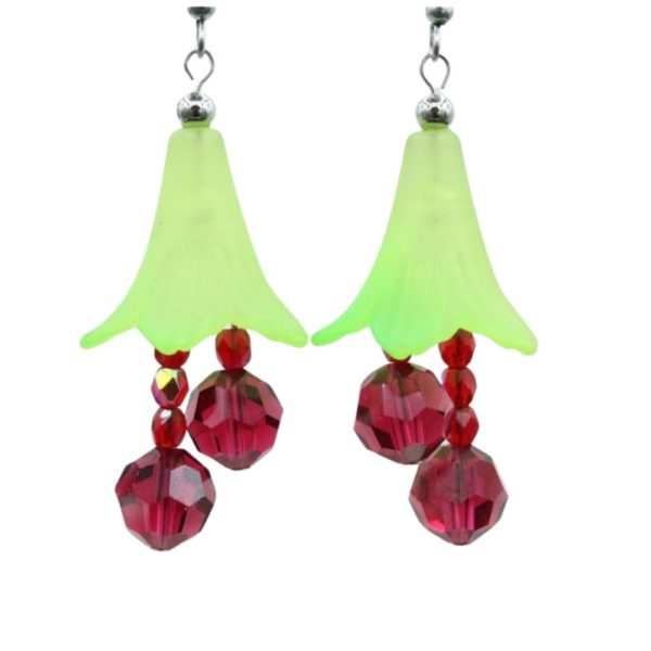 Christmas Earrings - Mistletoe - 40mm