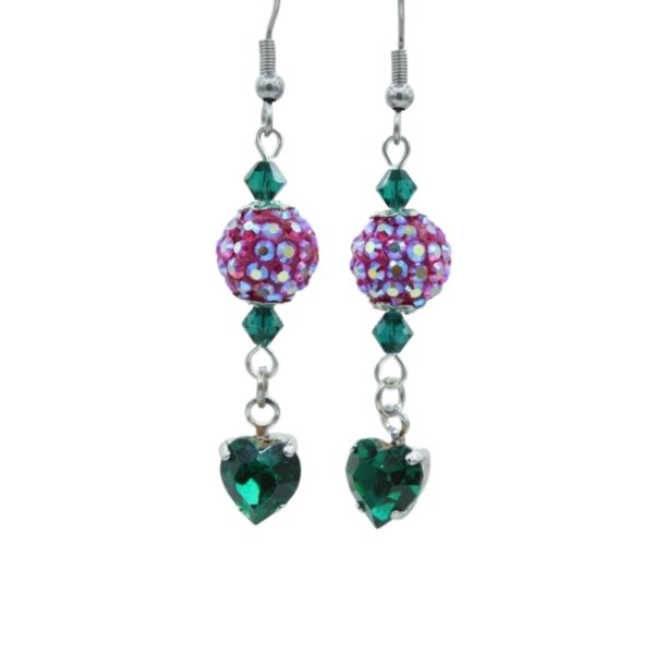 Christmas Earrings - Pave / Crystal - 35mm