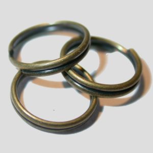 Split Ring - 5mm - Antique Brass