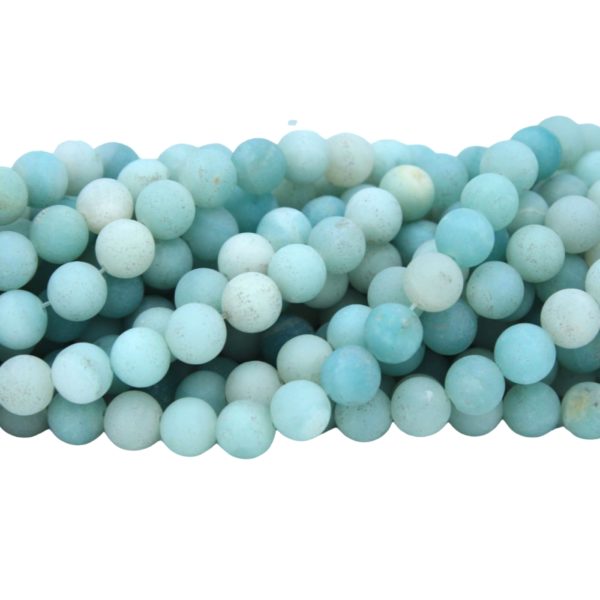 Amazonite Matte - 8mm Round - 39cm