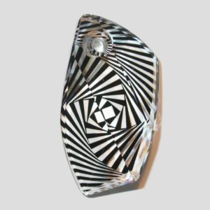 Avant-garde Pendant - 40mm - Crystal / Print - A