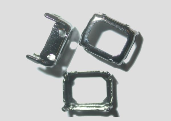 Claw - 8 x 6mm - Baguette - Gun Metal