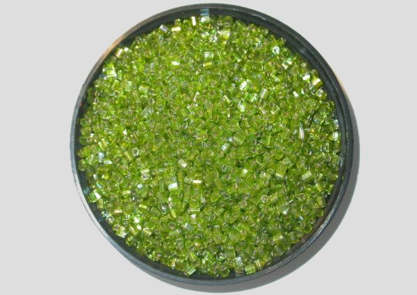 8/0 2 Cut - Lime Silverlined AB - Price per gram