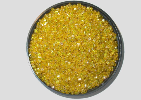 8/0 2 Cut - Yellow Silverlined AB - Price per gram