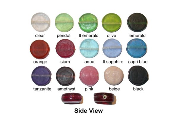 Coin Shape - 18mm - Flat - Frost Colours
