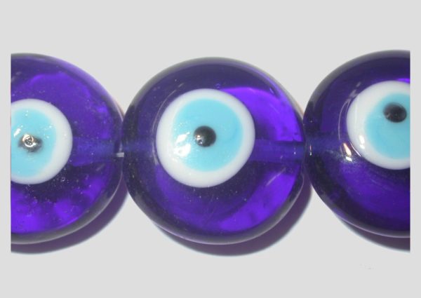 20mm Flat Sphere - Eye - 19cm Strand