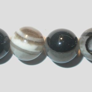 Botswana Agate - 12mm - 19cm Strand