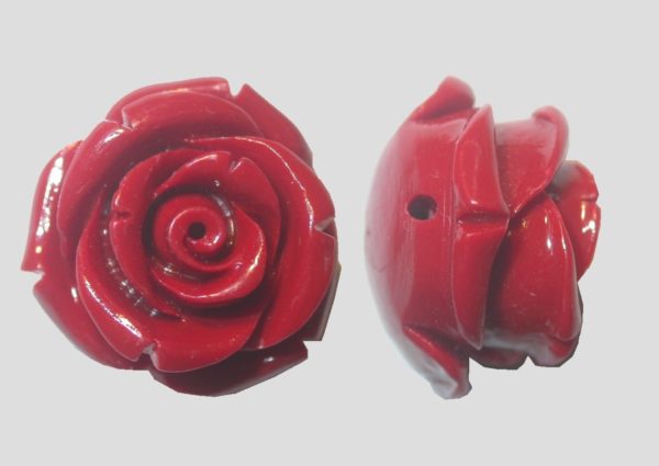 Sea Bamboo Rose - 20mm - Red