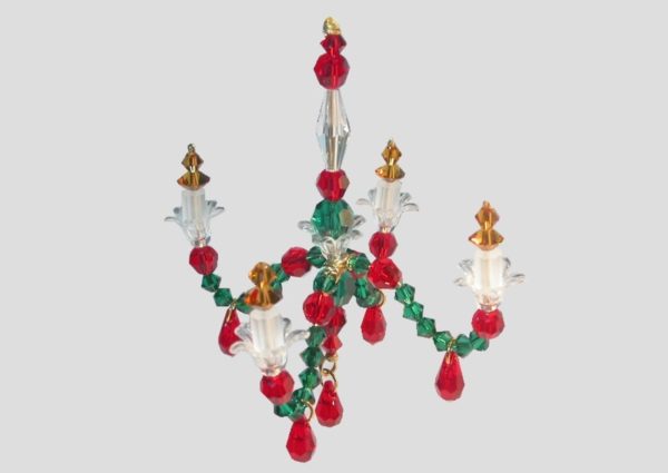 Crystal Chandelier A - XMAS Colours