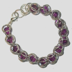 Madge - Crystal Chain Mail Bracelet