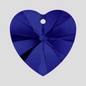 Heart - 14.4mm - Dark Indigo