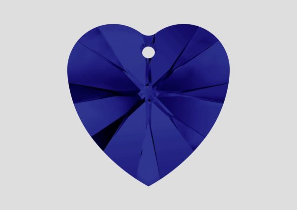 Heart - 14.4mm - Dark Indigo