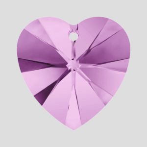 Heart - 14.4mm - Light Amethyst