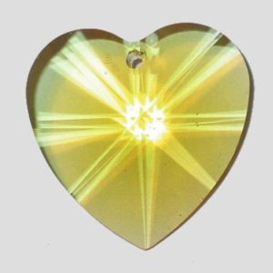 Heart - 28mm - Light Topaz