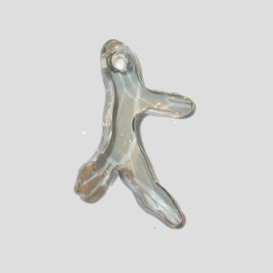 Coral Pendant - 30mm - Silver Shade