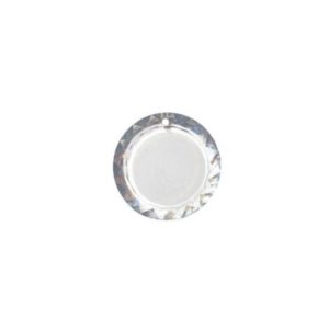 25mm Flat Round - Crystal Colour