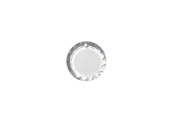 25mm Flat Round - Crystal Colour