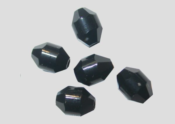 Oval - 5.3 x 4mm - Jet