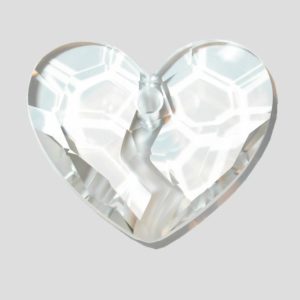 Forever 1 Heart - 36mm - Crystal