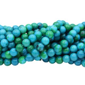 Chrysocolla - 8mm Round - 39cm Strand