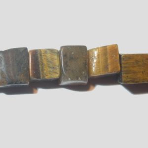 Tiger Eye - Cube - 4mm - 39cm Strand