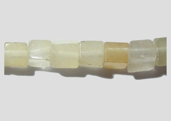 Citrine - Cube - 4mm - 39cm Strand