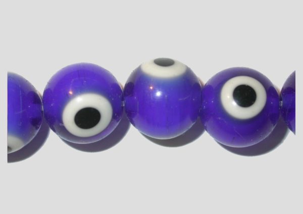 Eye Bead - 12mm - 37cm Strand - Blue