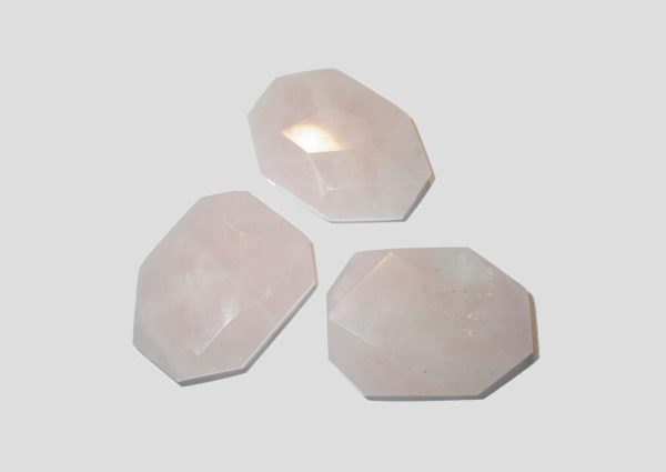 Rose Quartz Fac Slab - 40 x 30mm