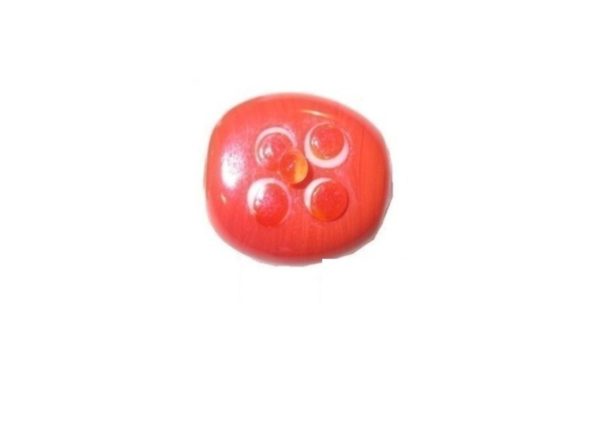 Opaque Orange Glass Bead