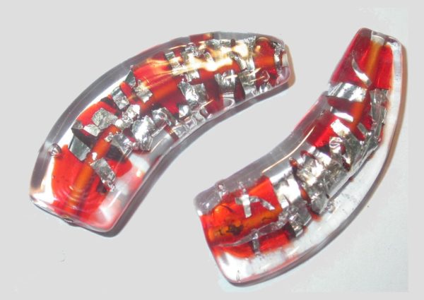 Czech Lampwork Foil - 37 x 15mm