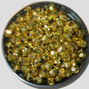 Faceted - 8mm - Gold - Price per gram