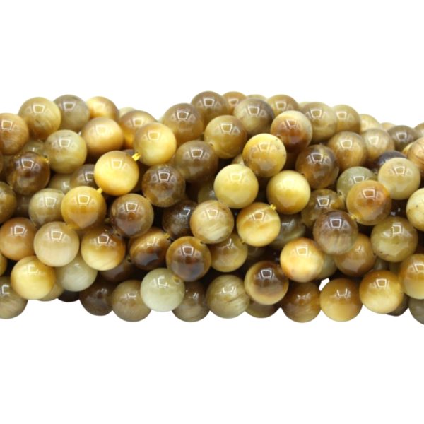 Gold Tiger Eye - 8mm Round - 39cm Strand