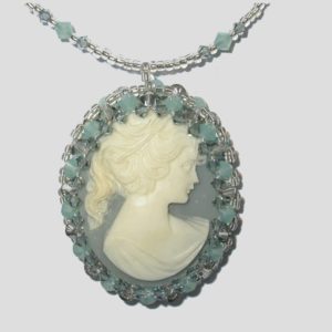 Zara - Cameo / Crystal Necklace