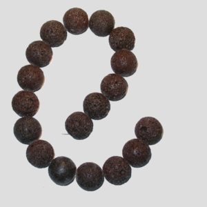 Lava Stone - Brown - 20mm Round