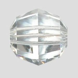 Lead Free - 14mm Round Faceted - Clear